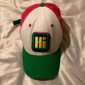 Pink, White and Green Hi Cap